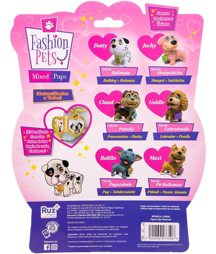 Muñeco Mini Dolls Max Pit Bulleman Fashion Pets
