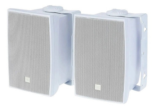 Frahm Slim 1600 aparelho som ambiente bluetooth y Jbl C321 par caixas cor branco