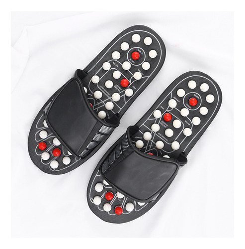 Sandalias De Masaje Reflejo Para Relajar Los Pies, Color Neg