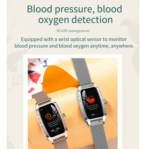 Reloj Smartwatch H8 Plus Mujer P/ Samsung Android iPhone Xia