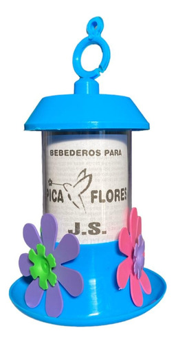 Bebedero Para Colibri Picaflor 4 Flores Casita