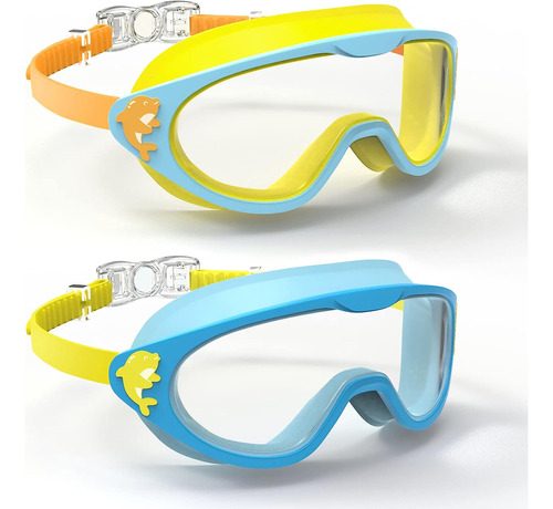 Gafas De Natacion Defunx, Niños/adolescentes,azul - Amarillo