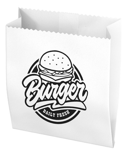 Saco Papel Hamburgão Impresso Masterpell C/500 Cor Branco