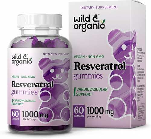Resveratrol 60 Gomas Wild & Org - Unidad a $3332