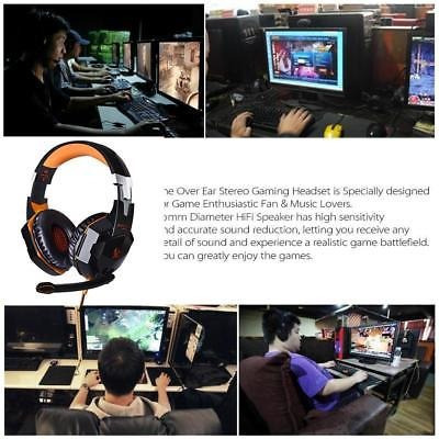 G2000 3,5 Mm Gaming Headset Mic Led Auriculares Estéreo Soni