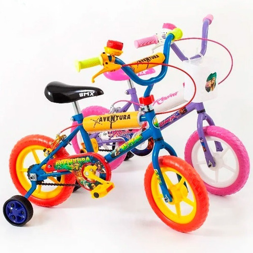 Bicicleta Forest Rodado 12 Nene Nena Ruedas Goma Accesorios