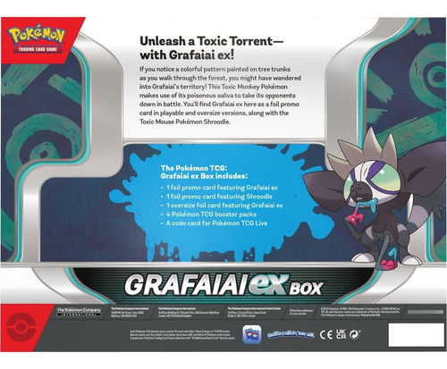Pokemon Tcg Scarlet & Violet: Grafaiai Ex Box En Ingles