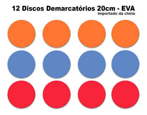 12 Discos 20cm Eva = A Função De Cones Circuito Agilidade