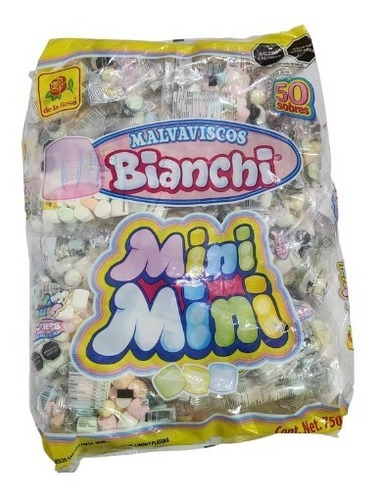 Mini Malvavisco De Colores Estuchado Con 50 Sobres. 750g.