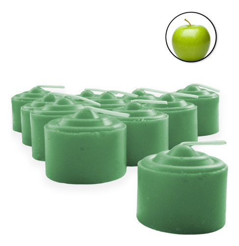 1 Juego De 12 Velas Cilindrica Aromaterapia Frutal 2 X 4 Cms