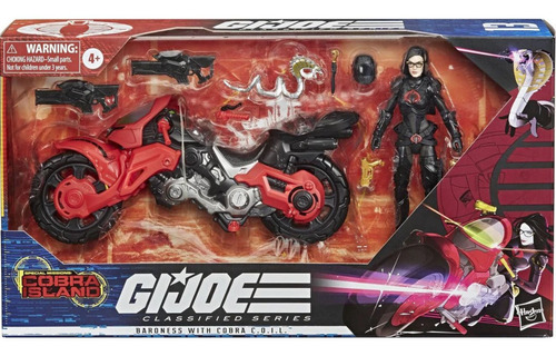 Imagen 2 de 3 de Figura G.i. Joe Classified Series Baronesa Con Motocicleta