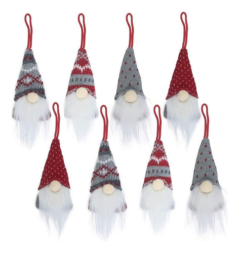 8 Unidades Para Adornos Árbol Navidad Gnomos, Coración Vacac