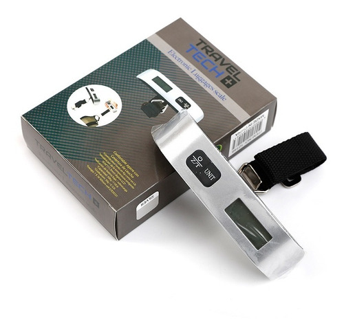 Imagen 4 de 6 de Balanza Digital Equipaje Valija Viaje Portátil Hasta 50 Kg