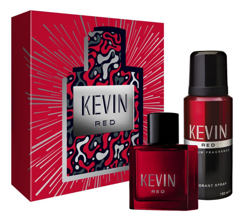 Kevin Red Estuche Edt X60 + Desodorante .