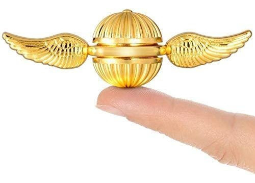 Golden Snitch Fidget Con Alas De Metal Cupido Spinners