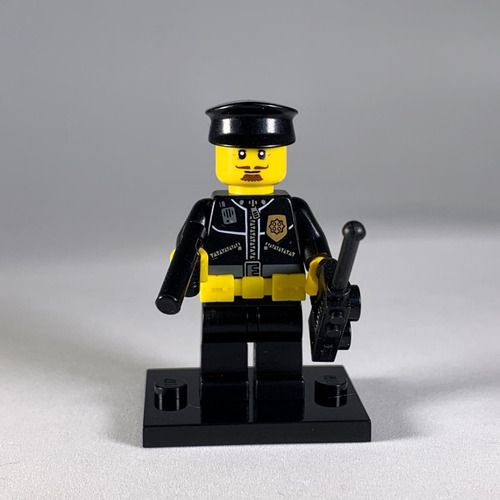 Lego Minifigura Policía Guardia Con Accesorios  