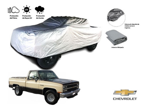 Forro Funda Cubreauto Afelpada Chevrolet Cheyenne 1986