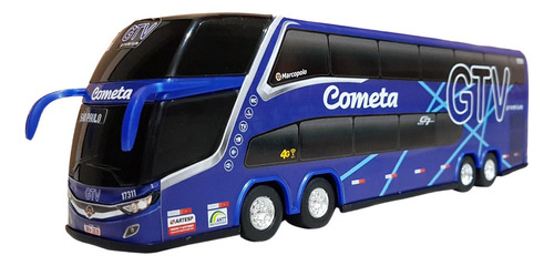 Miniatura Ônibus De Brinquedo Cometa Gtv 1800dd