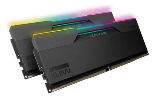 Memória Ram Klevv Ddr5 64gb 2x32gb 6400mhz Cl32 Rgb Preto