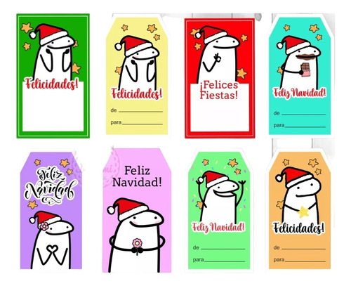 Kit Imprimible Flork Navidad Tags Tarjetas Emprendedor #3