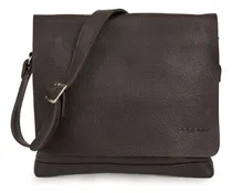 Comprar Morral Bandolera Cuero Unisex Briganti Correa - Acc60886 Color Chocolate Diseño De La Tela Liso