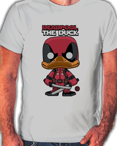 Remeras Sublimadas Hombres Estampadas Deadpool Pato - 7625