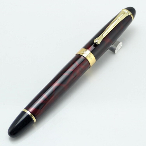 Imagen 3 de 5 de Pluma Fuente Marca Jinhao Modelo X450 Color Lava Roja