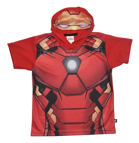 Playeras Armadura Y Capucha Antifaz Marvel Premium Niños