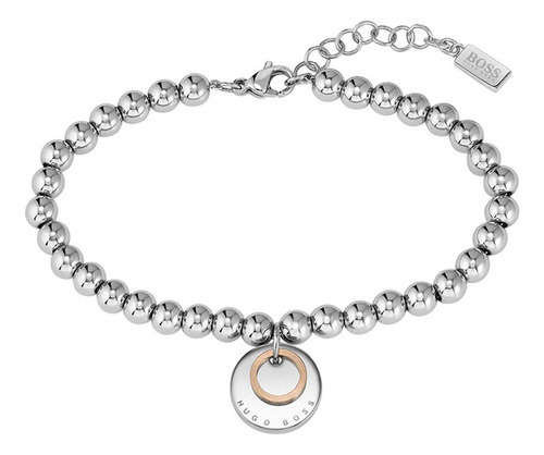 Pulsera Hugo Boss Medallion Acero Inoxidable 1580227 Mujer