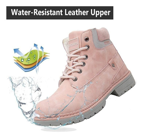 Botas De Nieve Eagsouni De Piel Impermeable Con Forro De Pie