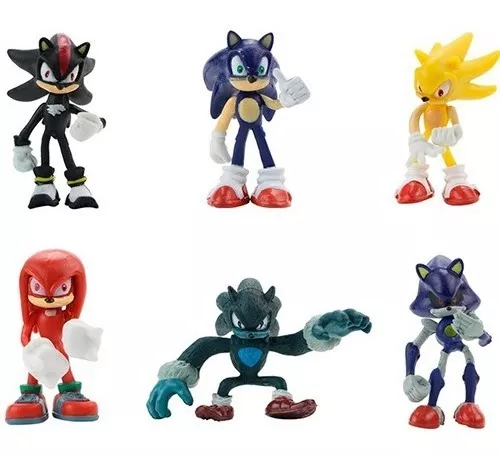 Kit 6 Bonecos - Sonic e sua turma