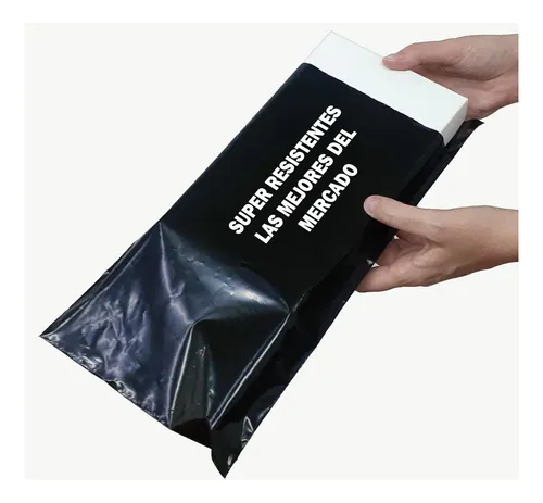 Bolsas Sobres Ecommerce Negras Gruesa 20x32 C/adhesivo X500