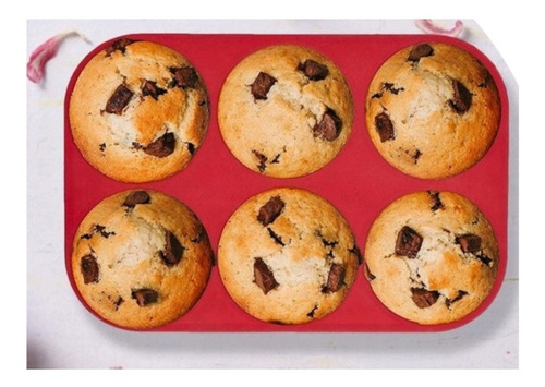 Imagem 4 de 6 de Forma De Silicone Cupcake 6 Cavidades Petit Gateau Bolinho