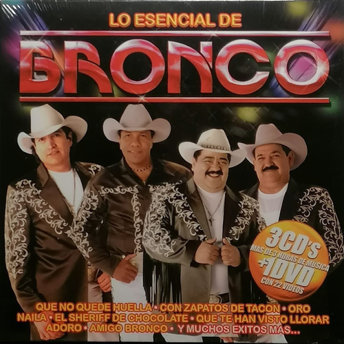 Lo Esencial De Bronco - Boxset 3 Cd + Dvd (60 Canciones