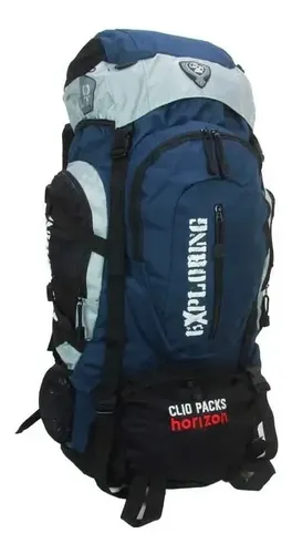 Mochila Camping Trilhas 70l Da Clio Mc5386 Carqueira Cor Azul