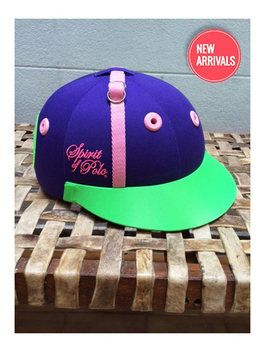 Oferta! Casco De Polo En Tela Violeta - Spirit Of Polo