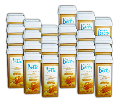 Refil Cera Depilatória Roll-on Depil Bella 100g Mel - 24 Un