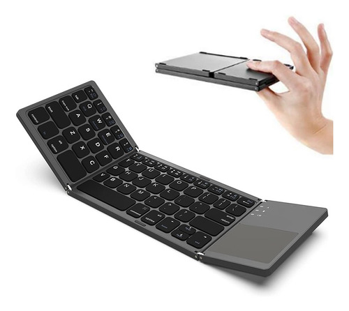 Teclado Plegable Bluetooth Con Touchpad Nw-pb70