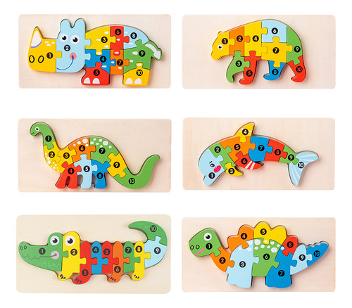 Juguetes De Rompecabezas A Juego De Animales 3d Rompecabeza