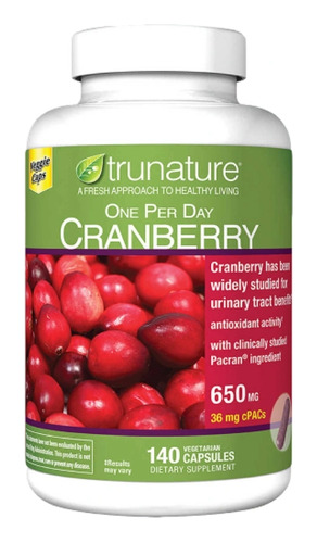 Trunature Cranberry 650mg 140 Cápsulas