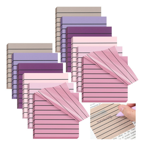 Sticky Notes Linder, 24 Unidades, 720 Hojas, 7,6 X 7,6 Cm, T