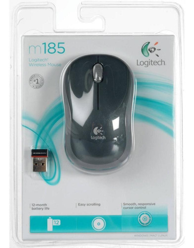 Mouse Logitech Óptico Wireless M185