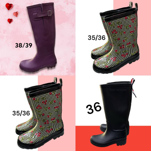 Botas De Lluvia Para Damas Tallas 36 A La 41