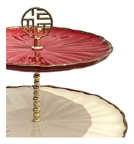 Soporte De Pastel En Capas Decoración Grande De 2 Niveles