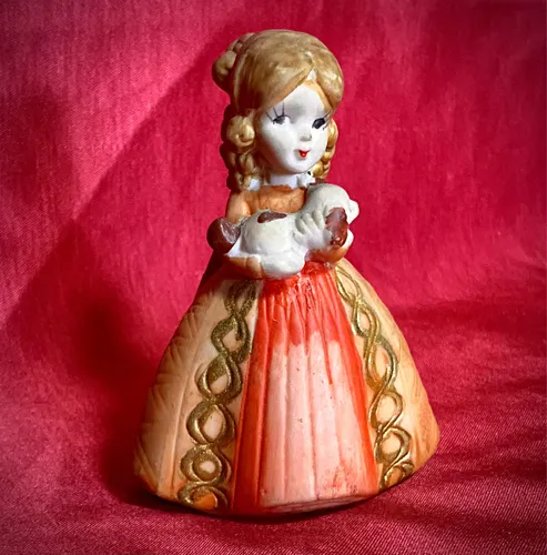 Antigua Mu eca De Porcelana Con Perrito