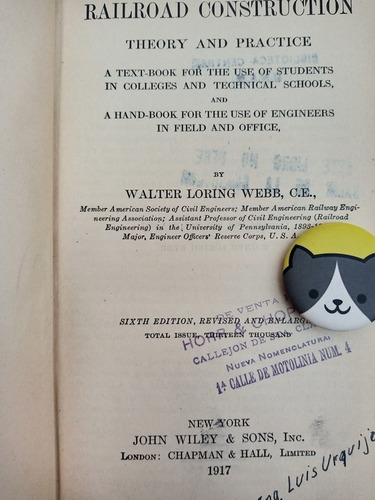 Libro Railroad Construction, Theory And Practice Webb 116i7