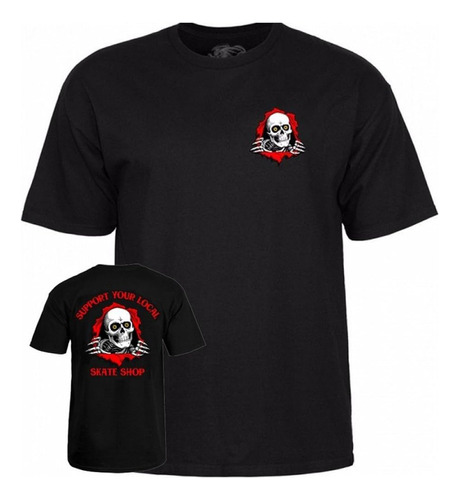 Powell Peralta Support Your Local Skate Shop - Camiseta Negr