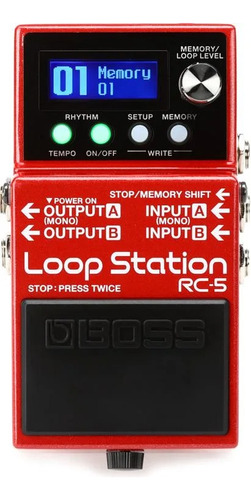 Pedal De Efeito Boss Loop Station Rc-5 Musical Store