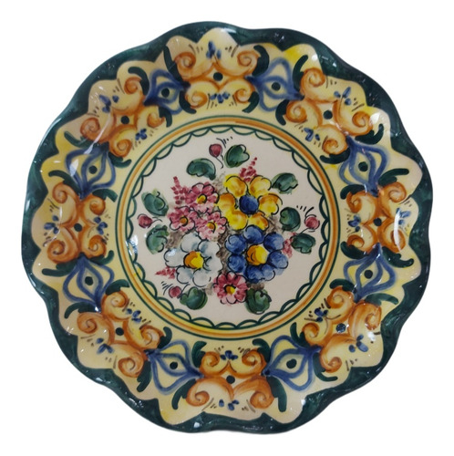 Plato Decorativo Talavera, España,verde