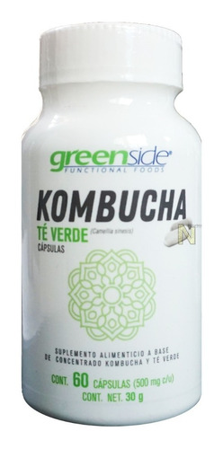 Kombucha Te Verde (60 Caps) Greenside